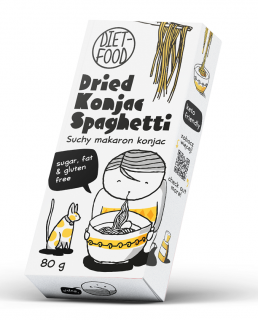 Diet-food makaron suchy (konjac) spaghetti bezglutenowy 80 g  diet