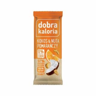 Dobra Kaloria Baton kokos  nuta pomarańczy 35g