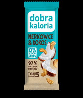Dobra Kaloria Baton kokos  orzech 35g