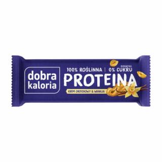 Dobra Kaloria Baton PROTEINA Krem orzechowy  wanilia 45g