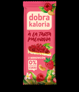 Dobra Kaloria Baton z nerkowców a'la tarta malinowa 35g