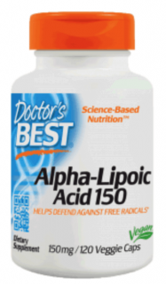 Doctor's Best Alpha-Lipoic Acid (Kwas Alfa-Liponowy) 150mg - 120 kapsułek wegatariańskich