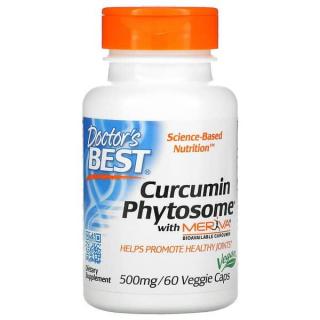 Doctor's Best Curcumin Phytosome with Meriva 500mg (Kurkumina fitosomalna) 60 Kapsułek wegetariańskich