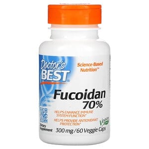 Doctor's Best Fucoidan 70% (Fukoidan pochodzący z alg brunatnych) 60 Kapsułek wegetariańskich