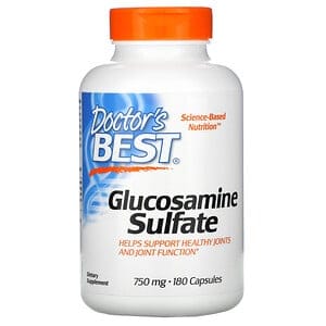 Doctor's Best Glucosamine Sulfate 750mg (Siarczan glukozaminy) 180 Kapsułek