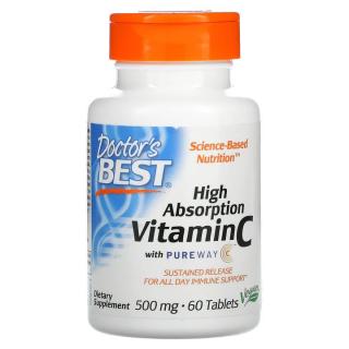 Doctor's Best High Absorption Vitamin C with PureWay-C (Witamina C) 60 Tabletek