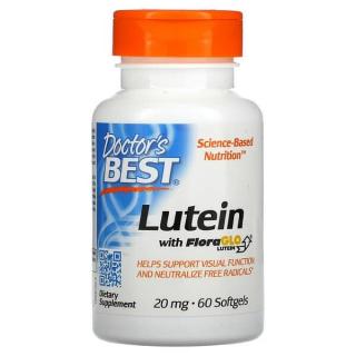 Doctor's Best Lutein with FloraGlo Lutein 20mg (Luteina) 60 Kapsułek żelowych