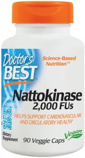 DOCTOR'S BEST Nattokinase 2000 FUs (90 kaps.)