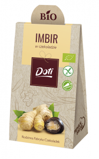 Doti imbir kandyzowany w czekoladzie gorzkiej bezglutenowy bio 50 g