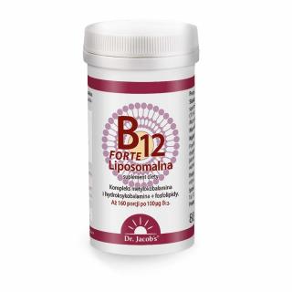 DR. JACOBS B12 Liposomalna Forte (Witamina B12, Energia, Układ nerwowy) 80g Mango Czarna porzeczka