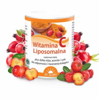 DR. JACOBS Witamina C Liposomalna (Liposomalna WITAMINA C, Odporność, Z Dzikiej Róży) 150g
