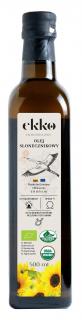 Ekko olej słonecznikowy do gotowania i smażenia tłoczony na zimno bio 500 ml