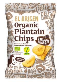 El origen chipsy z plantana o smaku trufli bezglutenowe bio 80 g