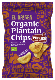 El origen chipsy z plantana paprykowe bezglutenowe bio 80 g