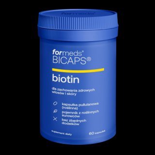 ForMeds Bicaps Biotin (Zdrowa skóra i włosy) 60 Kapsułek roślinnych