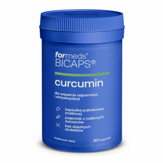 ForMeds Bicaps Curcumin (Kurkumina + Piperyna) 60 Kapsułek roślinnych