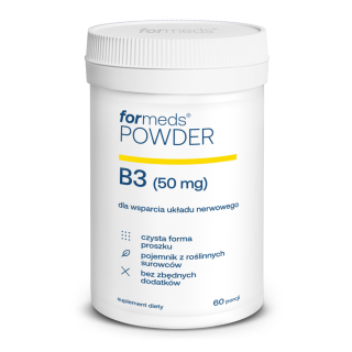 ForMeds Powder witamina B3 Niacyna 50 mg 60 porcji