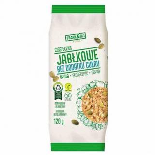 FrankOli Ciastka Jabłkowe z Dynią Bez dodatku cukru 120g