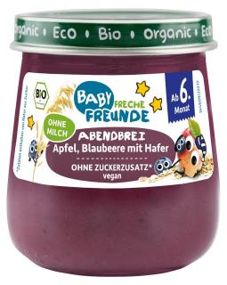 Freche freunde mus jabłko  jagoda  owies bez dodatku cukrów od 6 miesiąca bio 120 g
