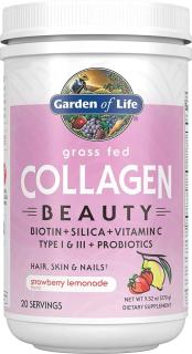 GARDEN OF LIFE Collagen Beauty Strawberry Lemonade (Skóra, Włosy, Stawy) 270g