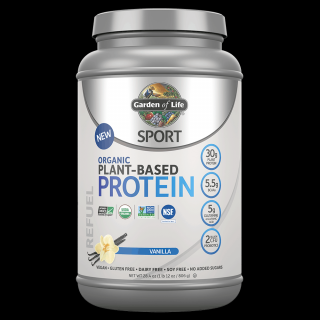 GARDEN OF LIFE SPORT Organic Plant-Based Protein (Organiczne Białko Roślinne z Certyfikatem NSF Certified for Sport) 806g - Wanilia