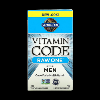 GARDEN OF LIFE Vitamin Code RAW ONE for MEN (Kompleks Witamin dla Mężczyzn) 30 Kapsułek wegetariańskich