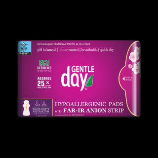 Gentle day podpaski higieniczne poporodowe z paskiem anionowym 6 szt.