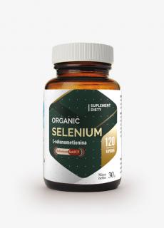 HEPATICA Selenium Organic Selenium SeLECT (Włosy skóra, Antyoksydacja) 120 Kapsułek