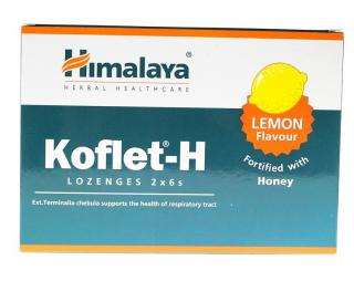 HIMALAYA Koflet-H, cytrynowy (12 tabl.)