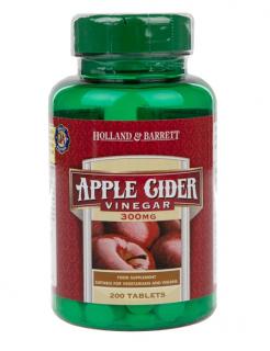 Holland  Barrett Apple Cider Vinegar (Ocet Jabłkowy) 300 mg 200 tabletek
