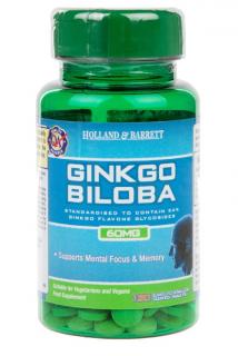 HOLLAND  BARRETT Ginkgo Biloba 60mg (120 tabl.)