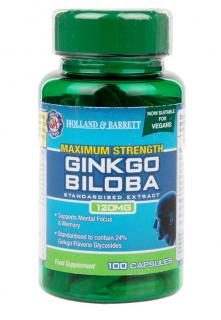 HOLLAND  BARRETT Maximum Strength  Ginkgo Biloba 120 mg (100 kaps.)