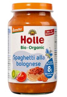 Holle spaghetti bolognese bez dodatku cukrów od 8 miesiąca demeter bio 220 g (słoik)