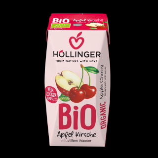 Hollinger nektar jabłkowo  wiśniowy bez dodatku cukrów bio 200 ml