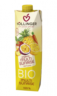 Hollinger sok wieloowocowy z sokiem z marchwi (multi sunrise) bio 1 l