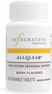INTEGRATIVE THERAPEUTICS AllQlear (Wsparcie Organizmu w Trakcie Alergii Sezonowych) 60 Tabletek do żucia