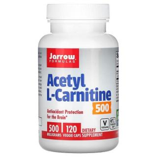 JARROW FORMULAS Acetyl L-Carnitine 500mg (Acetyl L-Karnityna) 120 Kapsułek wegetariańskich