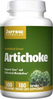 JARROW FORMULAS Artichoke (Ekstrakt z Karczocha - Zdrowie Wątroby) 180 kapsułek wegańskich