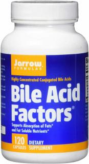 JARROW FORMULAS Bile Acid Factors (Kwasy żółciowe) 120 Kapsułek