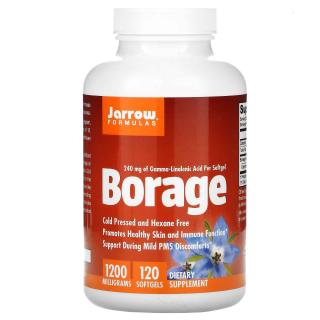 JARROW FORMULAS Borage GLA-240 1200mg (Olej z Ogórecznika) 120 Kapsułek żelowych