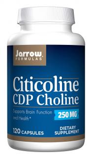 JARROW FORMULAS Citicoline CDP Choline (Cytykolina CDP Cholina - Wspiera Pracę Mózgu) 250mg 120 kapsułek