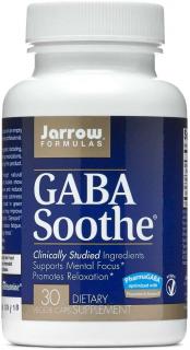 JARROW FORMULAS Gaba Soothe (Stres, Koncentracja) 30 kapsułek wegetariańskich