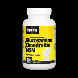 JARROW FORMULAS Glucosamine + Chondroitin + MSM (Glukozamina + Chondroityna) 120 Kapsułek