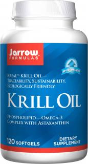 JARROW FORMULAS Krill Oil (Olej z Kryla) 120 Kapsułek żelowych