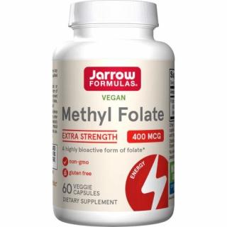Jarrow Formulas Kwas Foliowy Methyl Folate 400µg Quatrefolic 60 kapsułek wegańskich