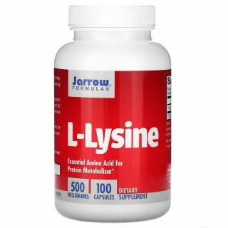 JARROW FORMULAS L-Lizyna 500mg (L-Lizyna) 100 Kapsułek