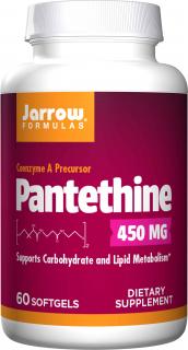 JARROW FORMULAS Pantethine 450mg (Pantetyna) 60 Kapsułek żelowych