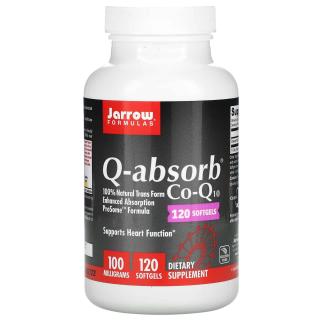 JARROW FORMULAS Q-absorb Co-Q10 100mg (Koenzym Q10) 120 Kapsułek żelowych