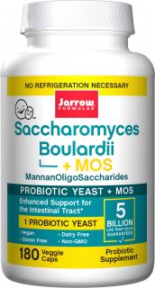 JARROW FORMULAS Saccharomyces Boulardii + MOS (Probiotyk) - 180 kapsułek wegetariańskich