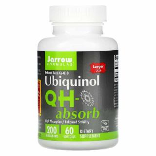 JARROW FORMULAS Ubiquinol QH-absorb (Ubichinol) 200mg 60 kapsułek żelowych